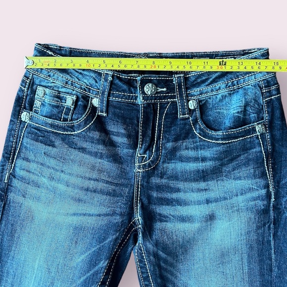 Miss Me Jeans Standard Straight Leg - Size 27 x 33” Inseam - Picture 8 of 12